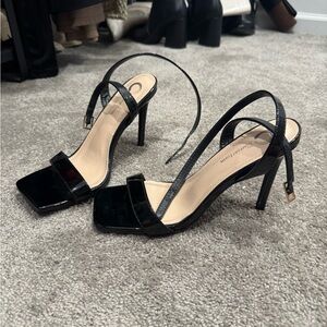 Black Strappy Heels